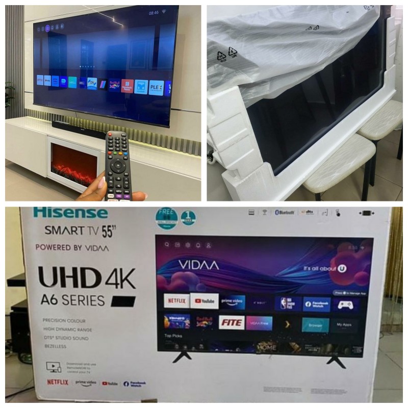 A month used hisense 55 inches smart tv