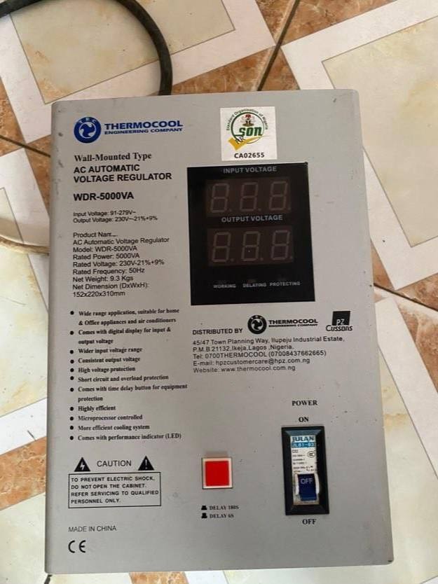 V.Clean 5000VA Automatic Voltage Regulator Thermocool Stabilizer For-Sale