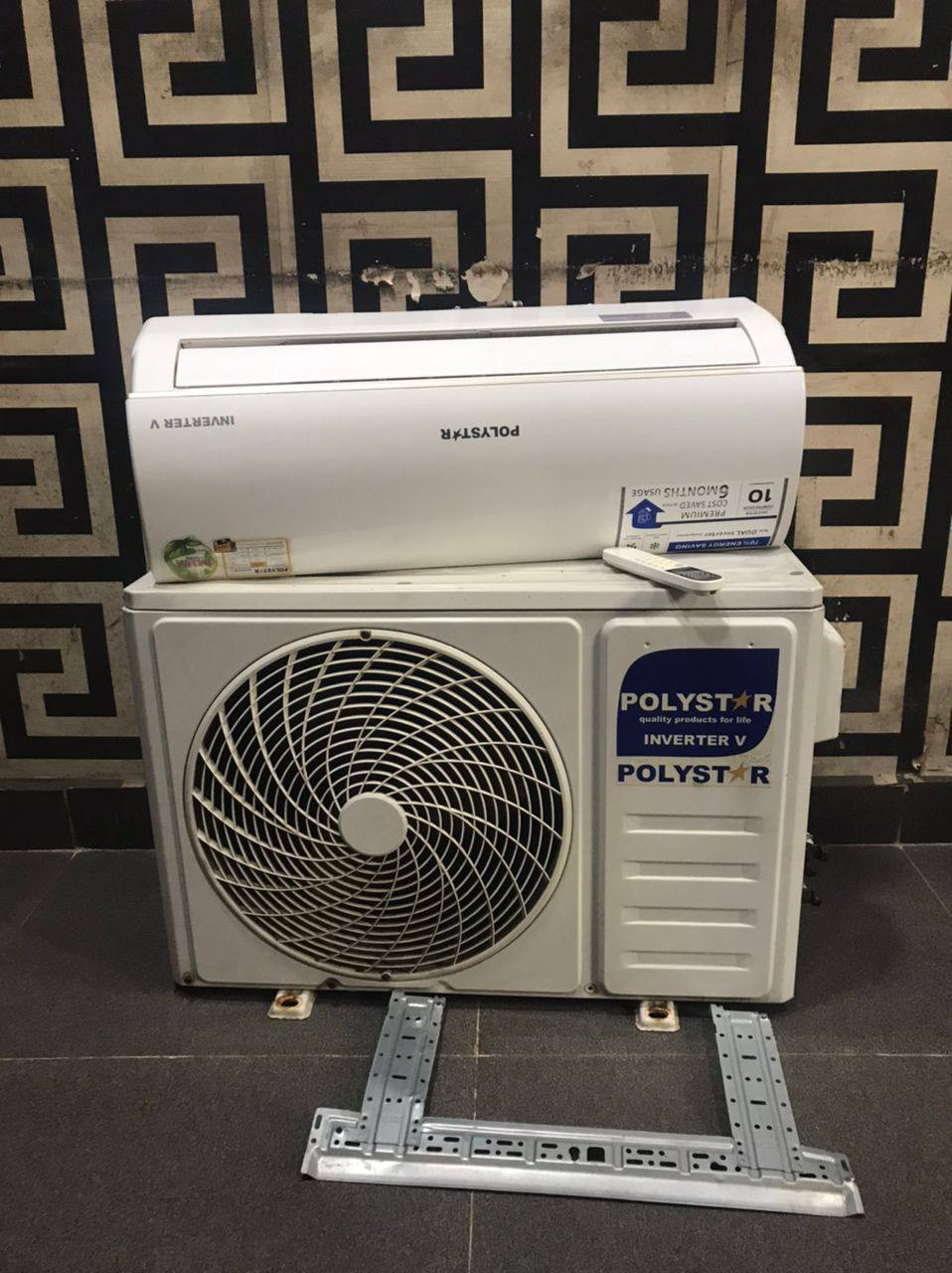 V.Clean 1Hp Polystar inverter Air-Conditioner With Indoor Hanger and remote For-Sale