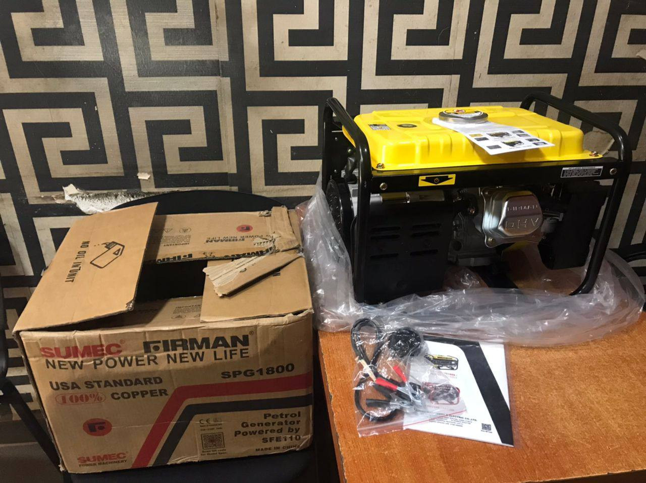 ❌❌SOLD-OUT❌❌ Awoof Brand New, Sumec Firman 1.1kva Manual Generator - SPG1800 Promax For-Sale