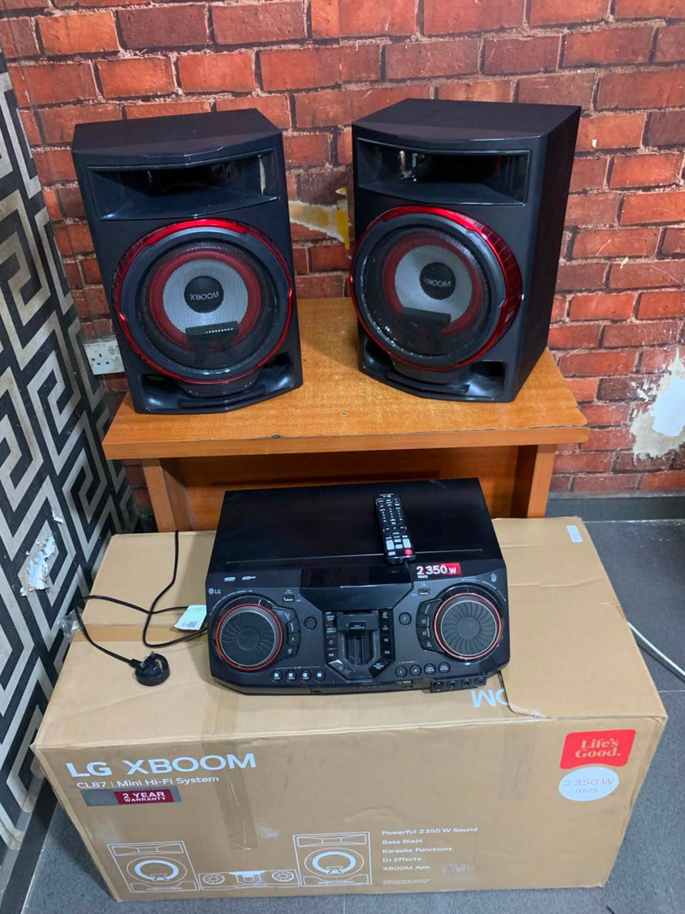 V.Clean, 2Weeks Used, 2025 Model LG CL87 Xboom Bluetooth Sound System For-Sale [ Product Code >> 0659 ]