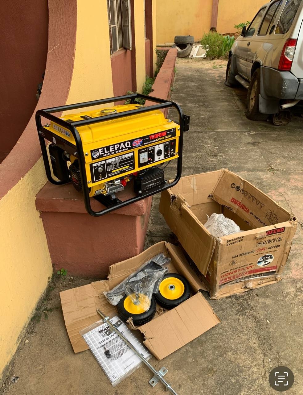 ❌❌SOLD-OUT❌❌  Awoof Brand New Kick Starter, 100% Copper, 4.5kva Elepaq Constant Generator With Pack and All For-Sale