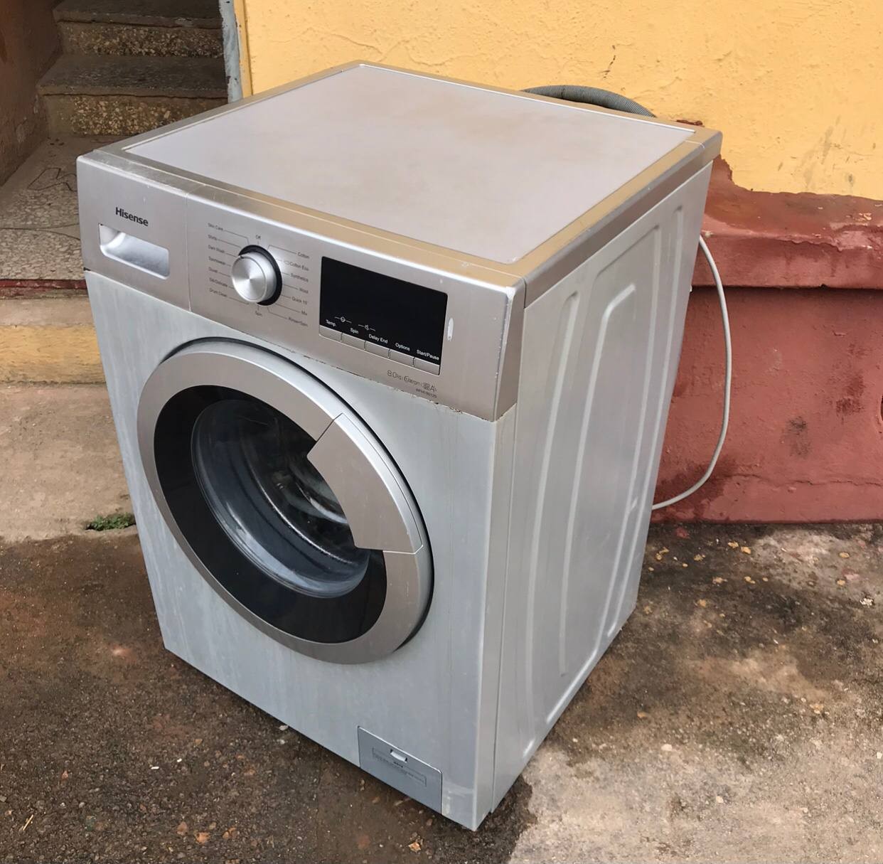 ❌❌SOLD-OUT❌❌ Clean Hisense 8KG Front Loader Inverter Automatic Washing Machine | WM 8014T-WFQP