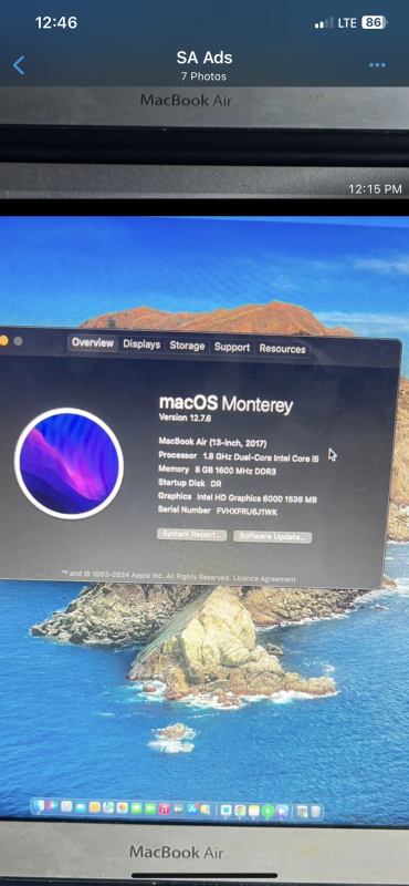 Neatly used MacBook Air (13-inch, 2017) macOS Monterey Neatly used MacBook Air (13-inch, 2017) macOS Monterey