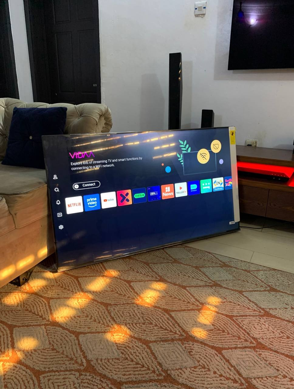 V.Clean 3Weeks Used 55Inches Hisense 4K Smart Frameless Tv For-Sale