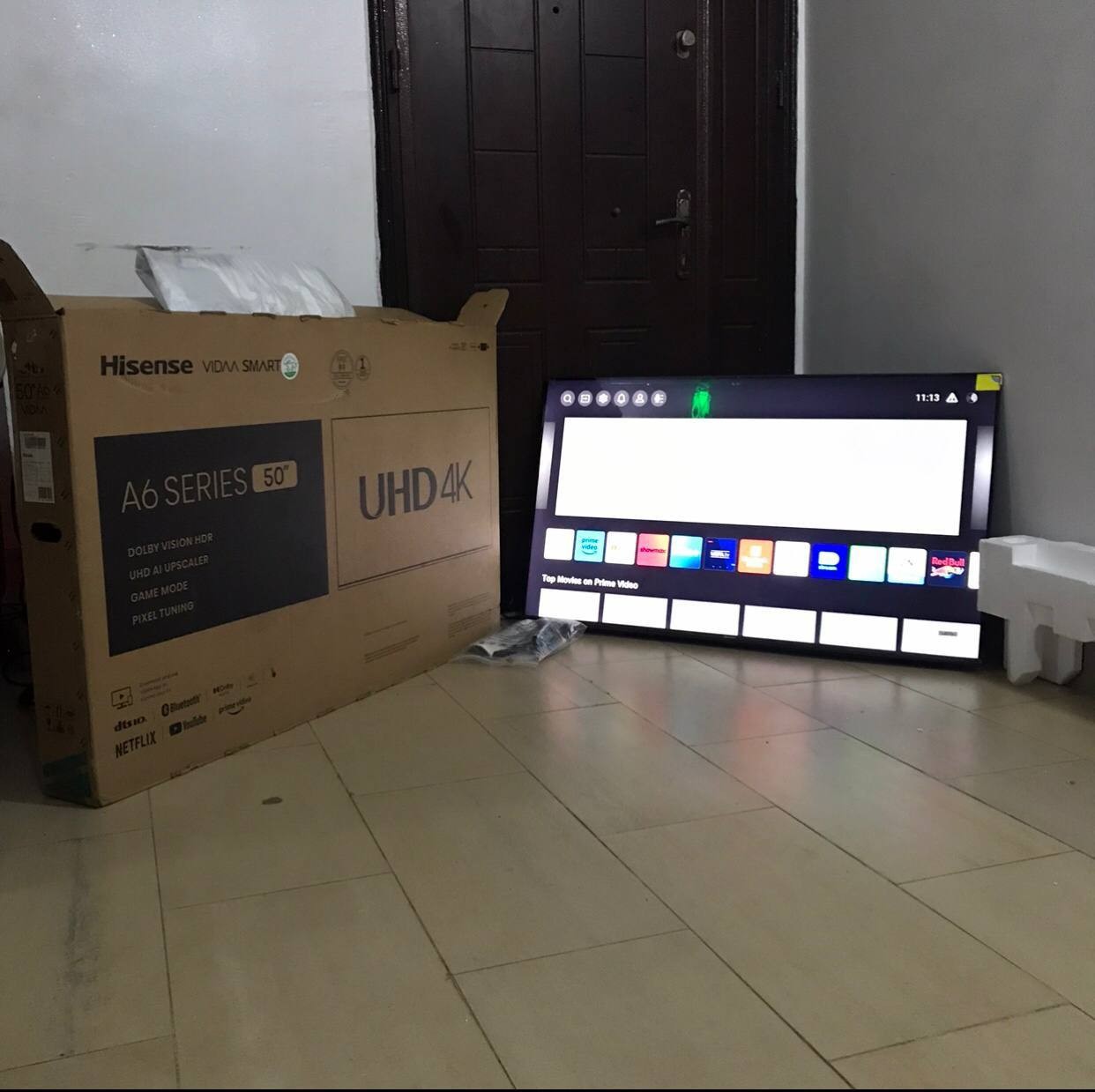 V.Clean, 2Months Used, Hisense A6 Series UHD, 4K, Smart Frameless 50Inches Tv