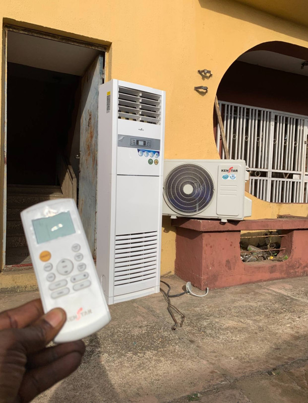 Super Clean Kenstar 2hp Floor Standing Air Conditioner KS-18BMF With Kit For-Sale   [ Product Code >> 0429 ]