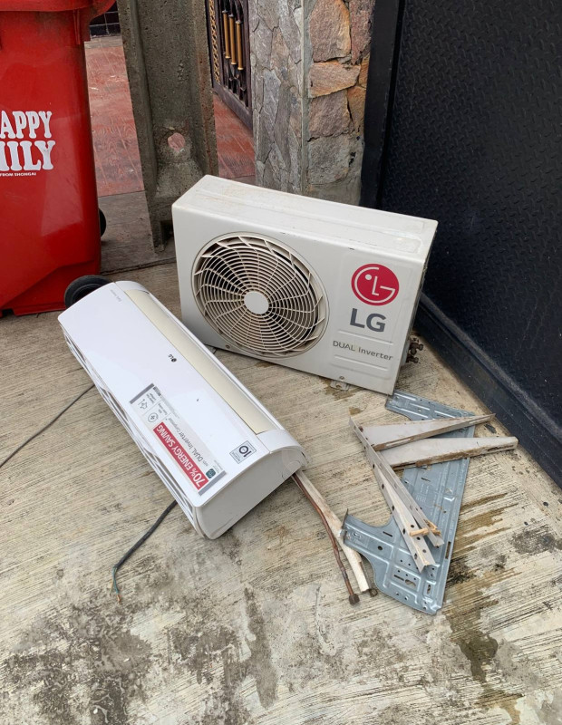 V.Clean 1.5Hp Dual Inverter Lg Air-Conditioner with Kit, Gas, indoor and outdoor For-Sale [ Product Code >> 0528 ]