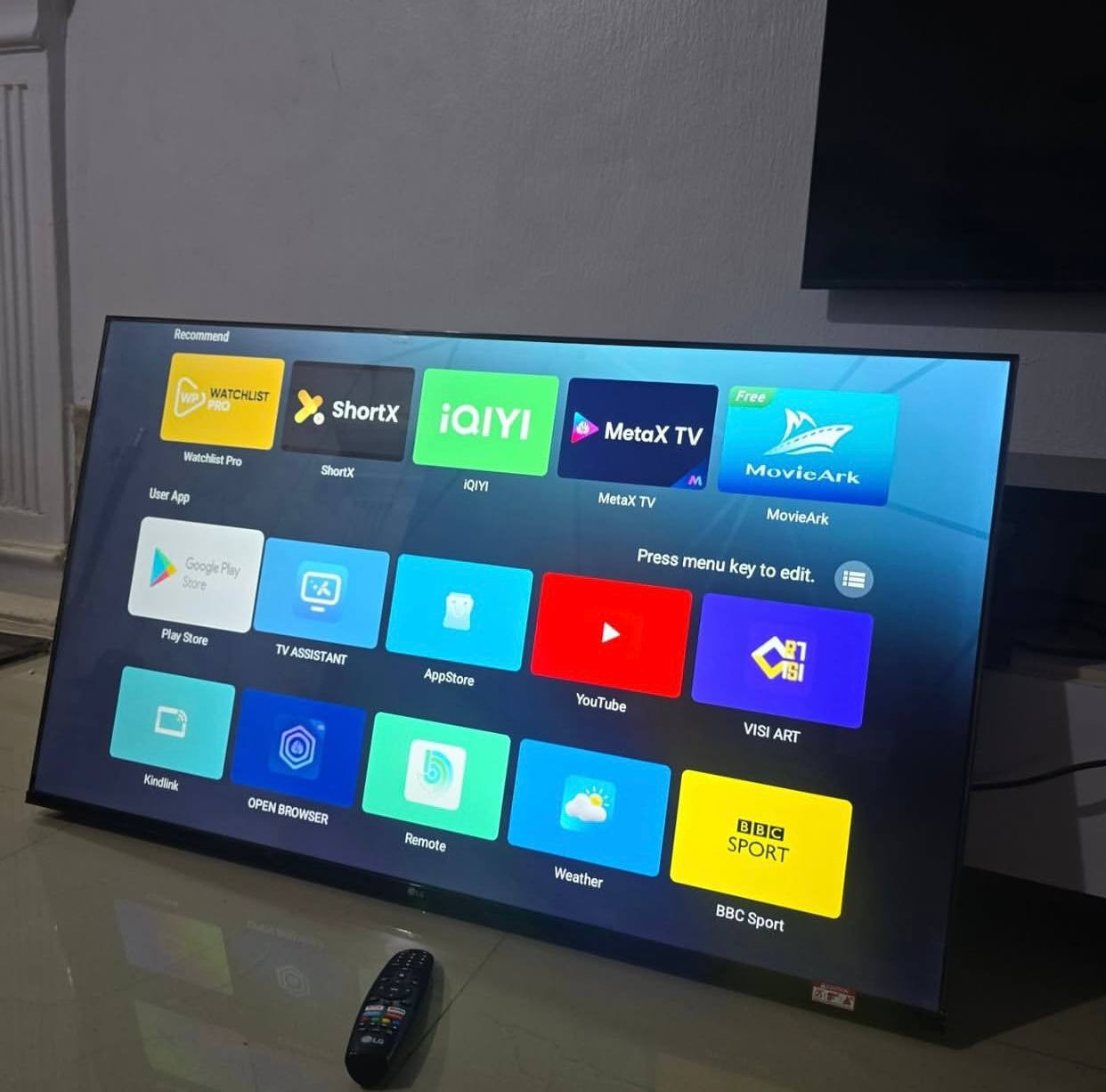 V.Clean, 3Weeks Used, 43Inches LG Smart Frameless Tv For-Sale  [ Product Code >> 0288 ]