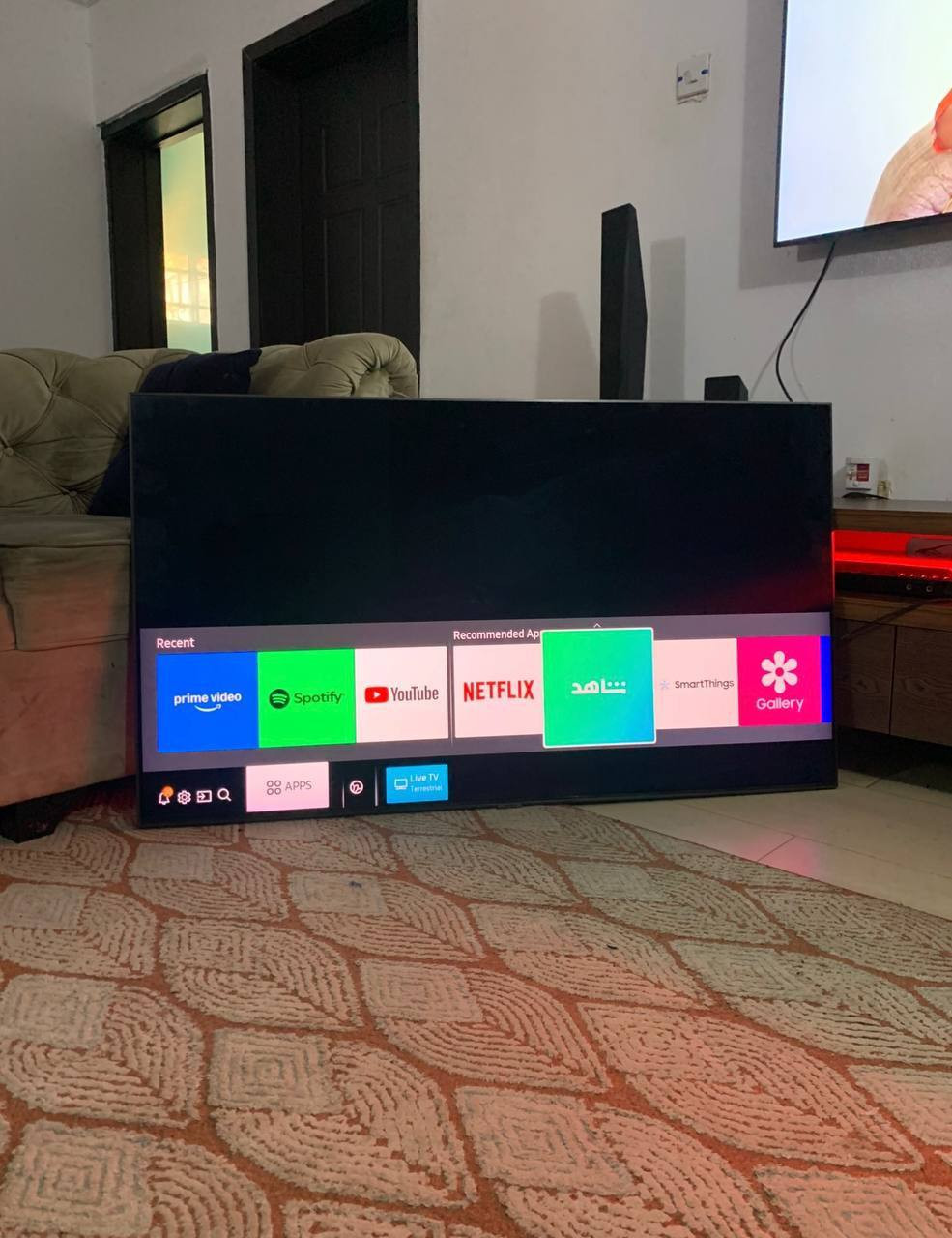 V.Clean Samsung 55Inches Q60A QLED 4K HDR Smart Tv QE55Q60ATUTX For-Sale [ Product Code >> 0310 ]