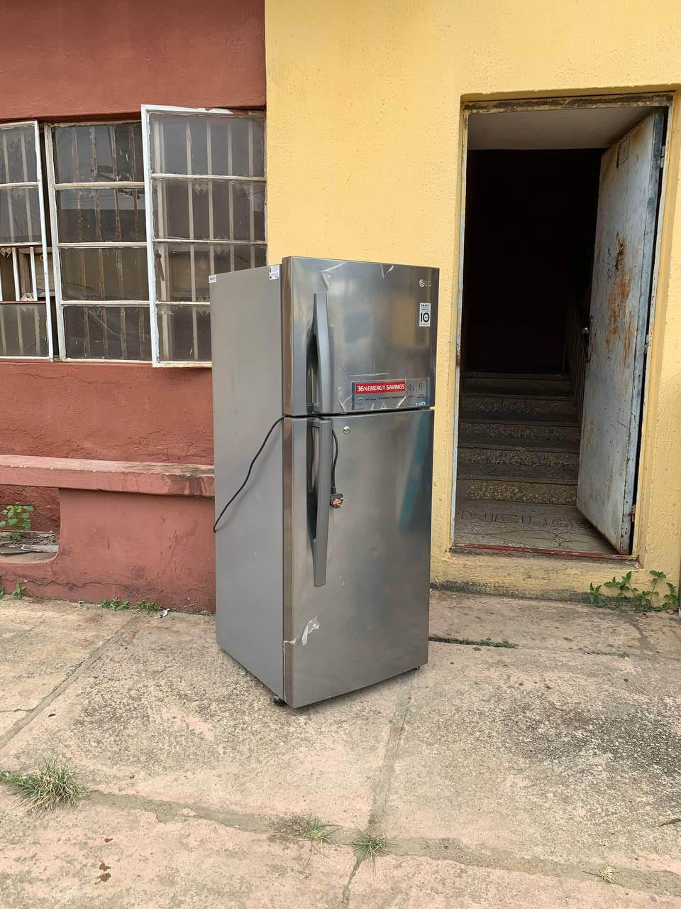 ❌❌SOLD-OUT❌❌   V.Clean Double Door LG Smart Inverter GL - G292RLBB Refrigerator For-Sale