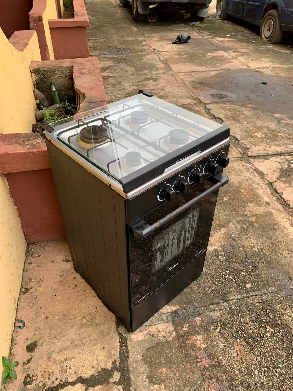 Midea 4-Burner Gas Cooker 50*55 Grill Oven 20BMG4G007-B For-Sale