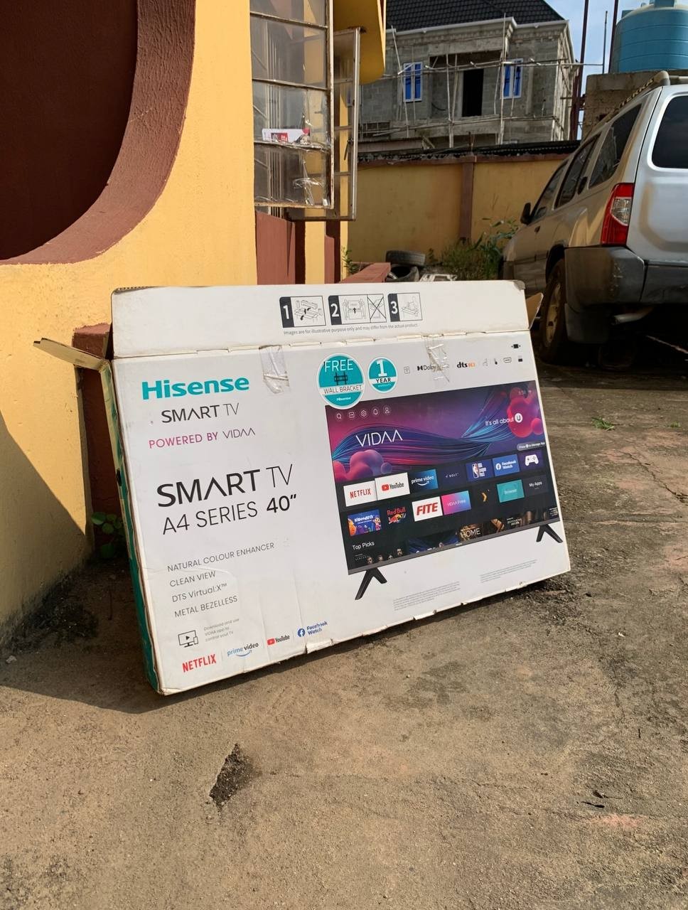 ❌❌SOLD-OUT❌❌  V.Clean 40Inches 4K, Smart, Hisense, Frameless Tv For-Sale