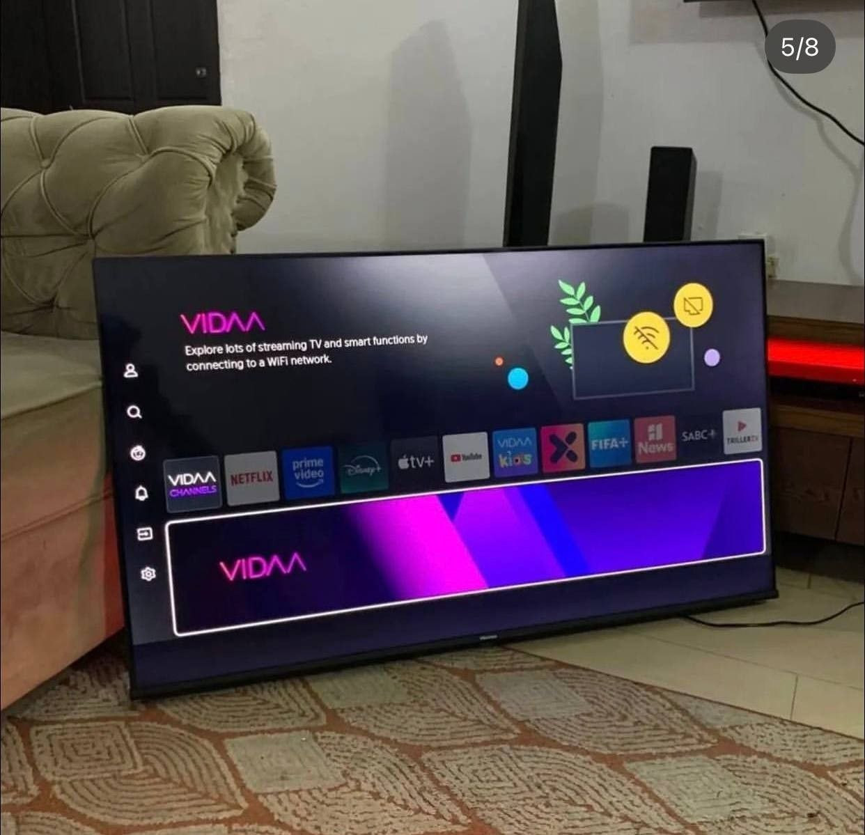 V.Clean, Two Months Used, Bluetooth, 50Inches, 4K, Smart Hisense Tv For-Sale  [ Product Code >> 0295]