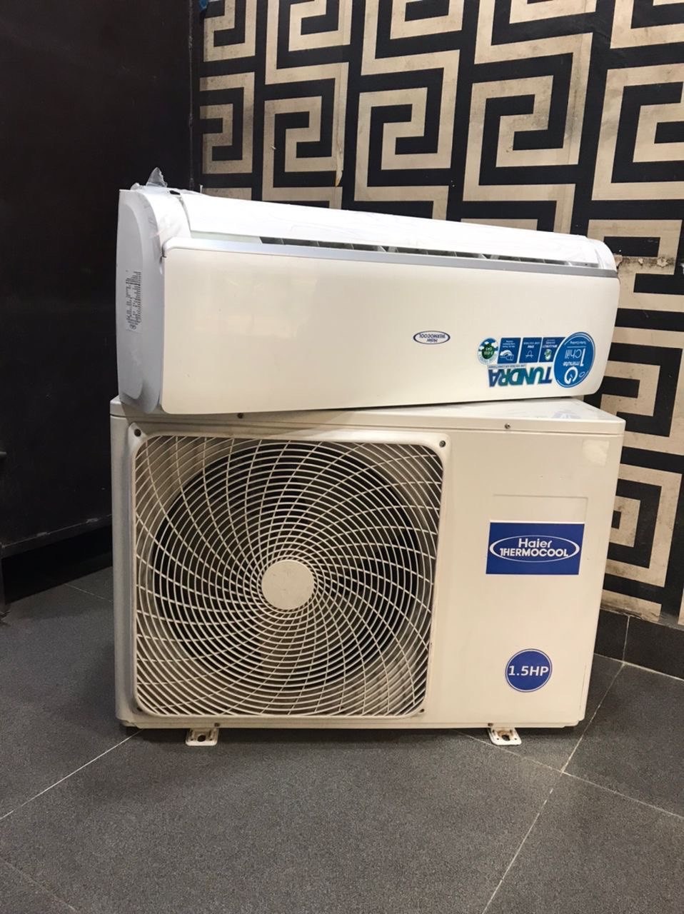 ❌❌SOLD-OUT❌❌...V.Clean Tundra Semi inverter using R410 gas Haier Thermocool 1.5hp Ac with Gas and Full kit