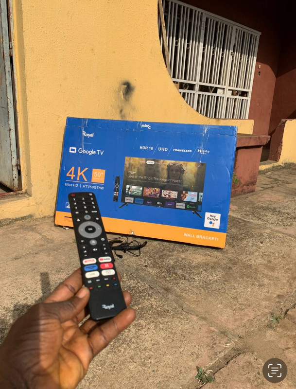 3Weeks Used, 2025 Model, Royal 50 Inches UHD Smart Google Frameless TV | RTV50GT8W For-Sale  [ Product Code >> 0458 ]