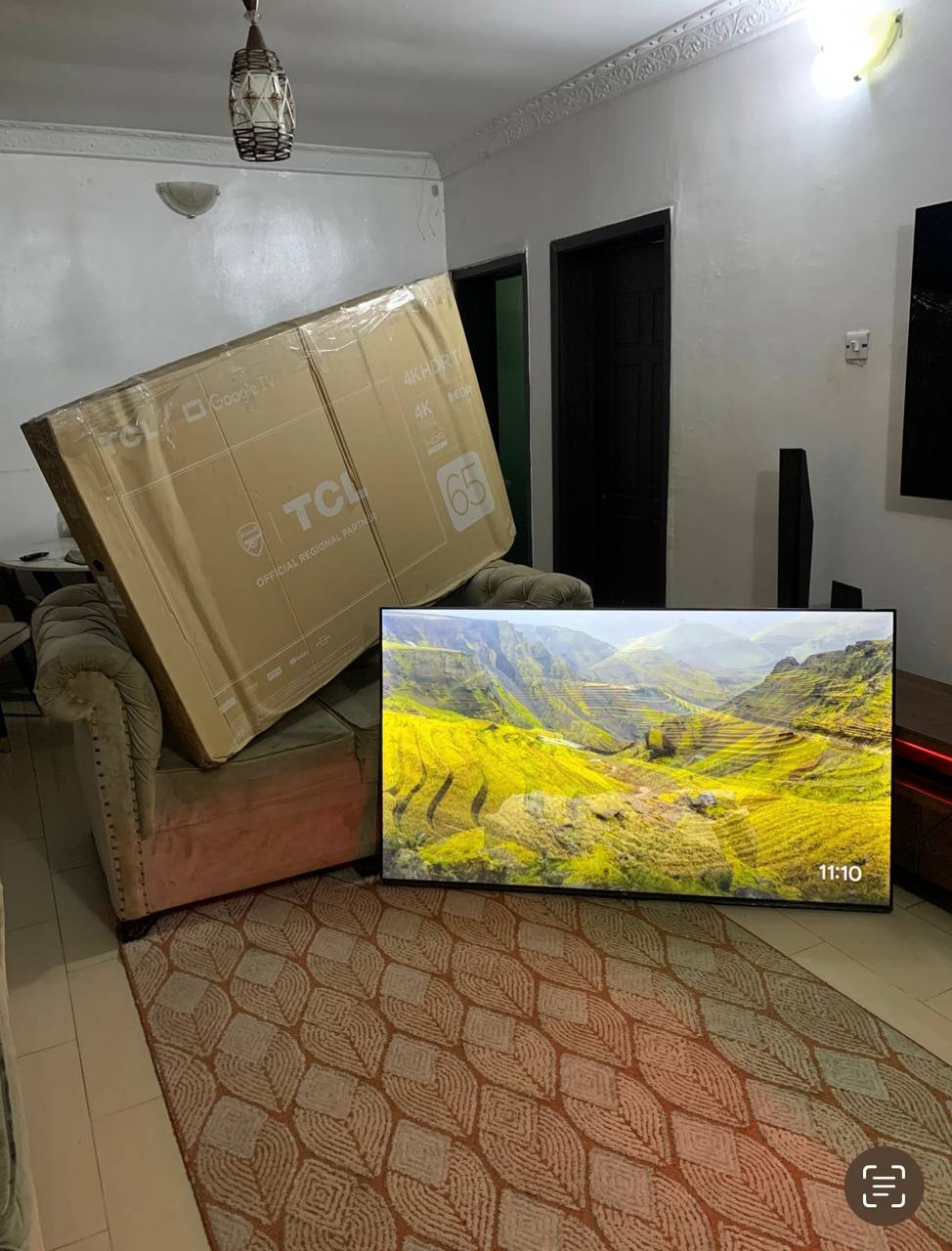 ❌❌SOLD-OUT❌❌ V.Clean 65Inches TCL 4K HDR Google Smart Frameless TV  65P635 For-Sale [ Product Code >> 0257 ]