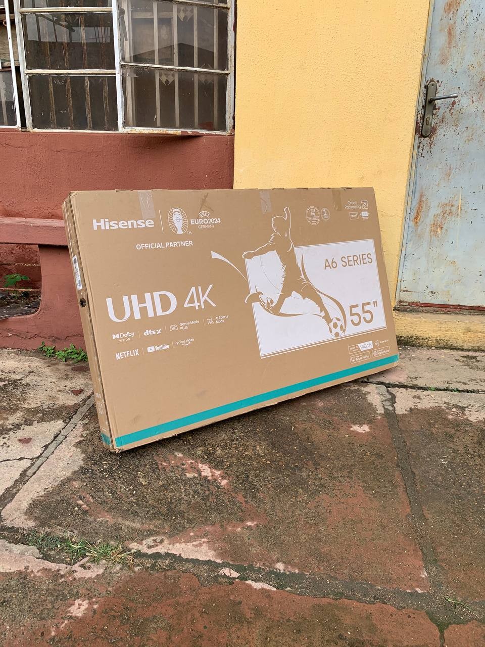 ❌❌SOLD-OUT❌❌ V.Clean, 1Month Used, Bluetooth, Hisense 4K UHD Frameless A6 Series 55Inches Tv For-Sale