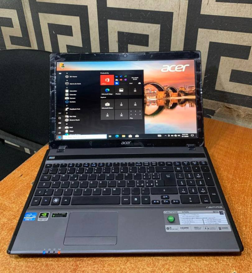V.Clean 6Gb Ram, 720Gb Hdd, Corei7, 2-3Hurs Ba3 Life, Acer 5755G Laptop For-Sale [ Product Code >> 0720 ]