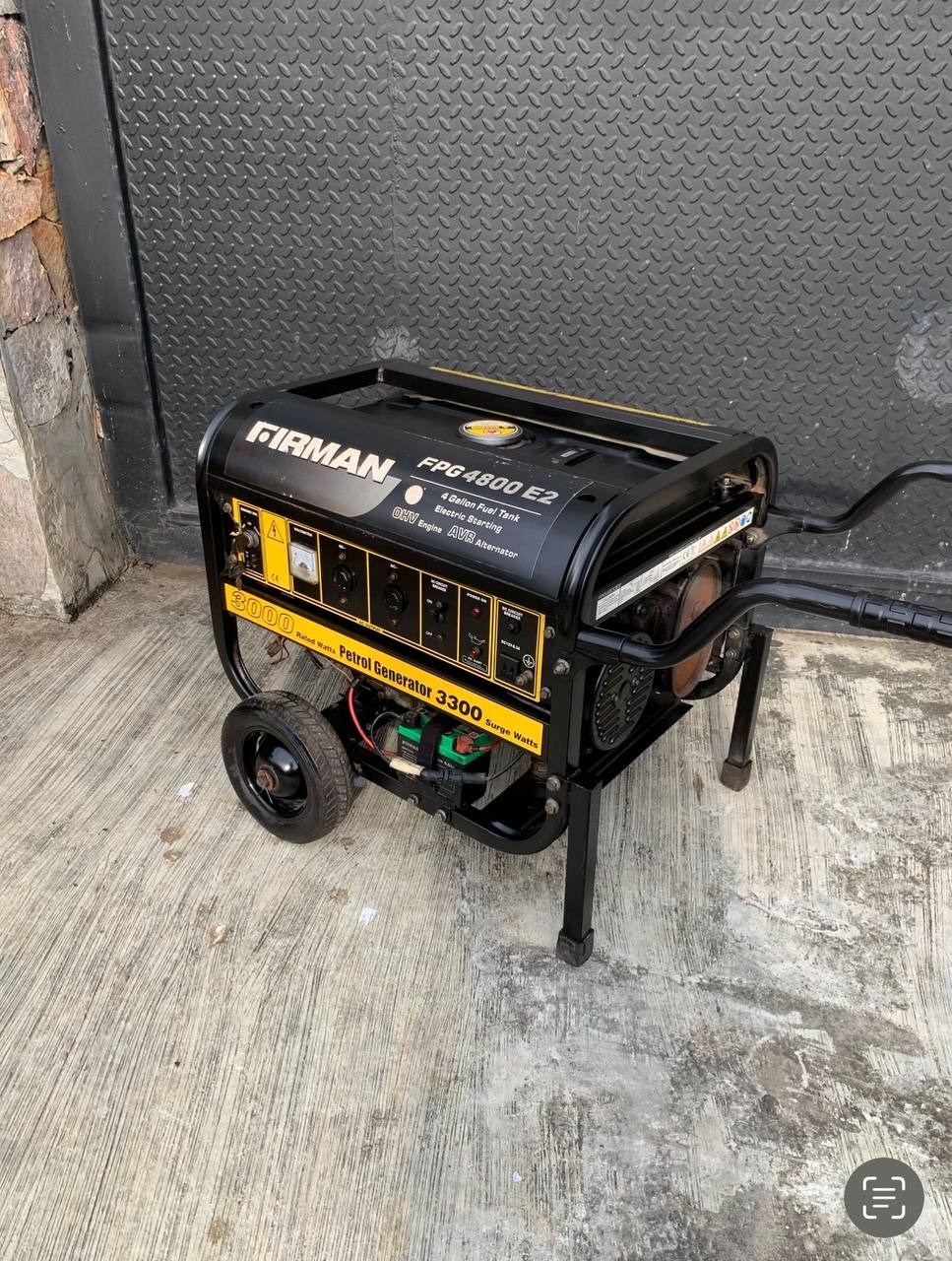 V.Clean, Kick Starter, 3.5kva Firman FPG4800 E2 Generator For-Sale