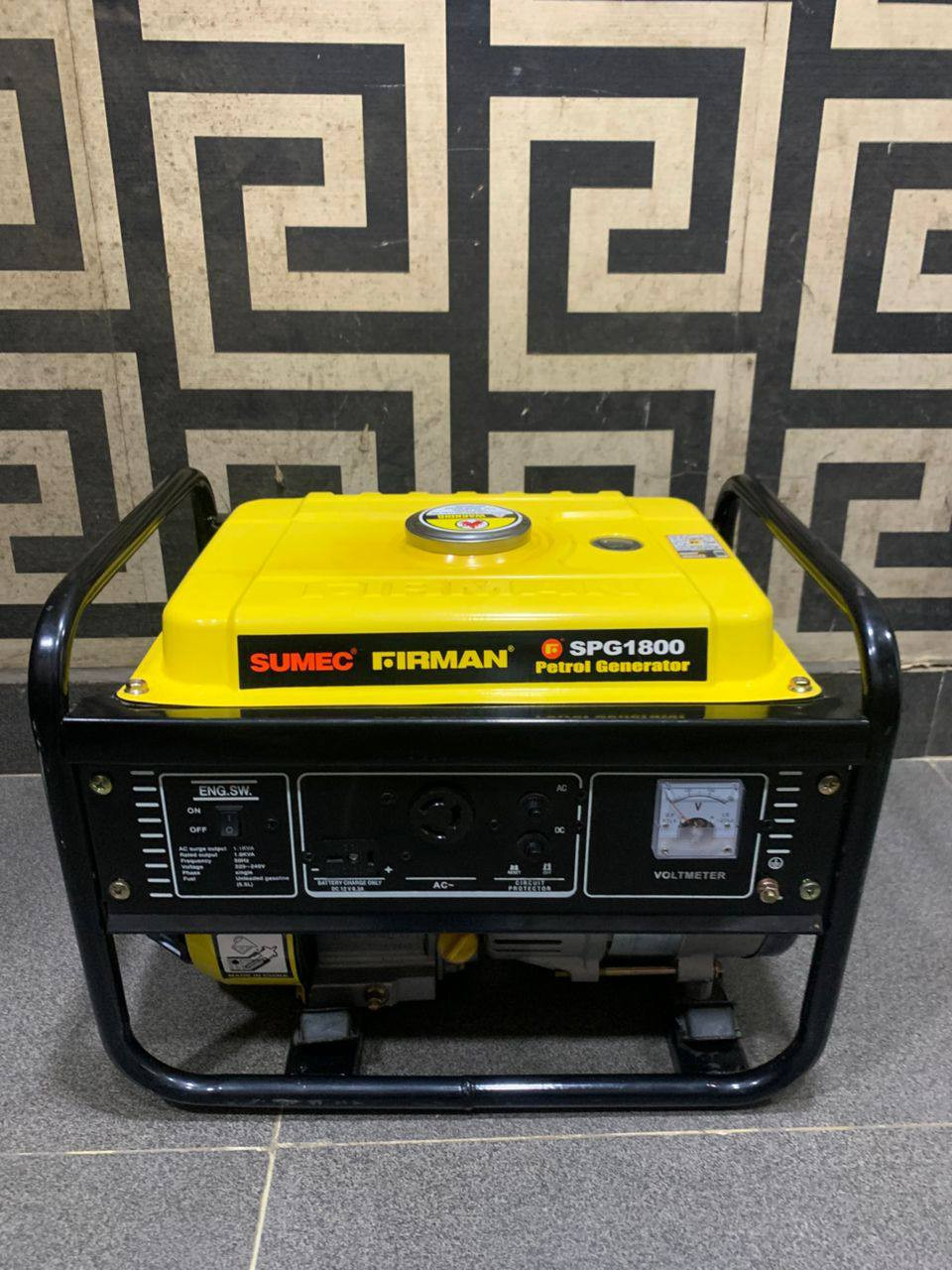 V.Clean 3Weeks Used Sumec Firman 1.1Kva Generator Set | SPG1800 For-Sale [ Product Code >> 0475 ]