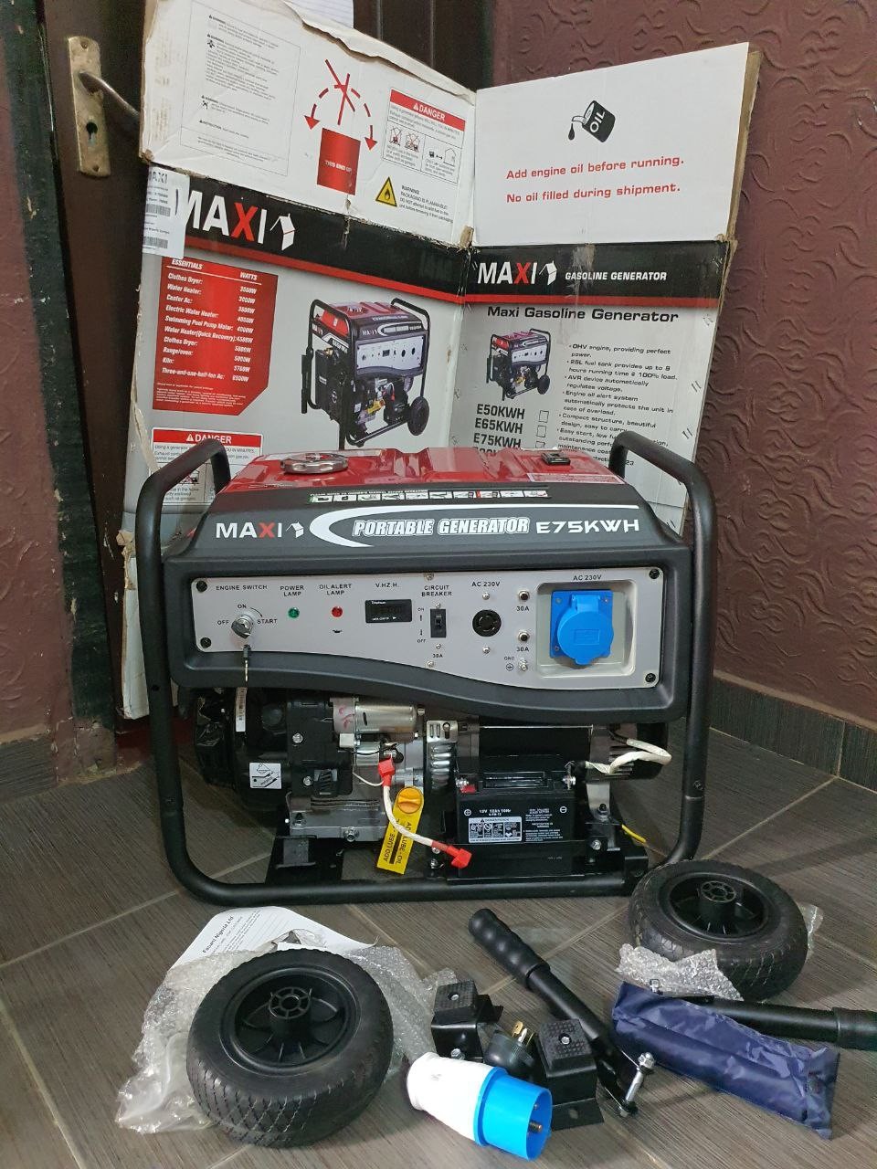 ❌❌ SOLD-OUT❌❌....AWOOF BRAND NEW Maxi Generator 9.3KVA  (Key + Wheels & Handle) UN-TOUCHED