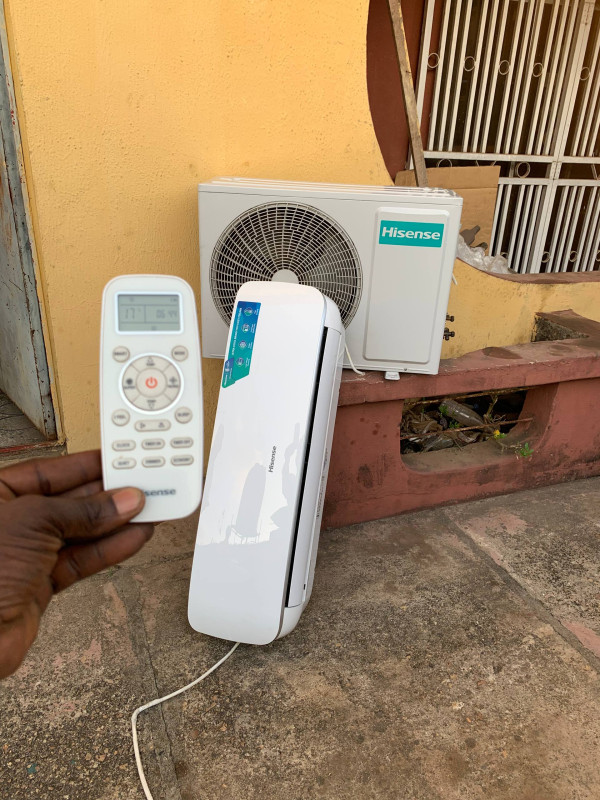 V.Clean 2026 Model, 1Month Used 2Hp Hisense Low-Voltage Storage Air-Conditioner With Gas For-Sale [ Product Code >> 0434 ]