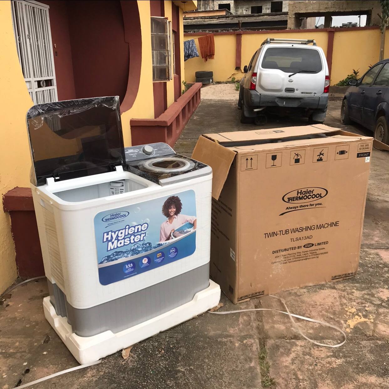 ❌️SOLD-OUT ... Awoof Brand New Haier Thermocool 13kg Top Load Semi Automatic Washing Machine (TLSA13AD) For-Sale