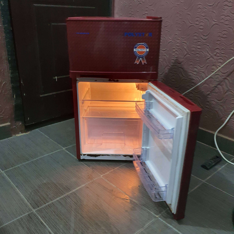 Polystar Double Door 80 Litres Fridge PVDD2036LR