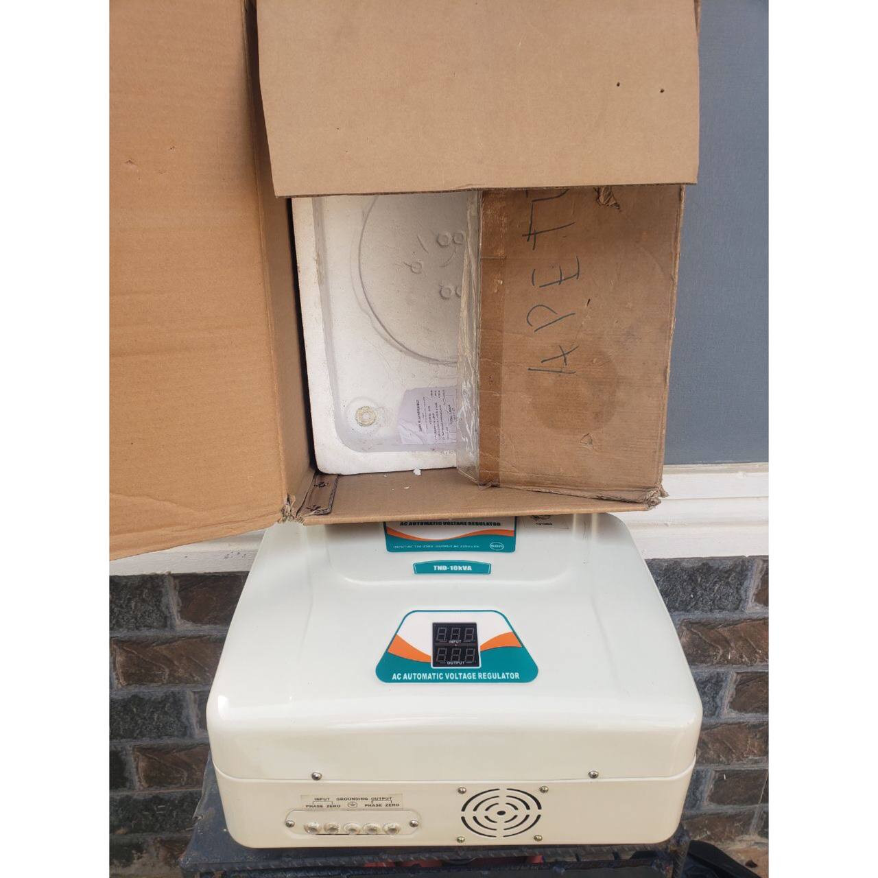 ❌❌SOLD-OUT❌❌ Awoof brand new Preg 10,000VA Ac automatic voltage regulator