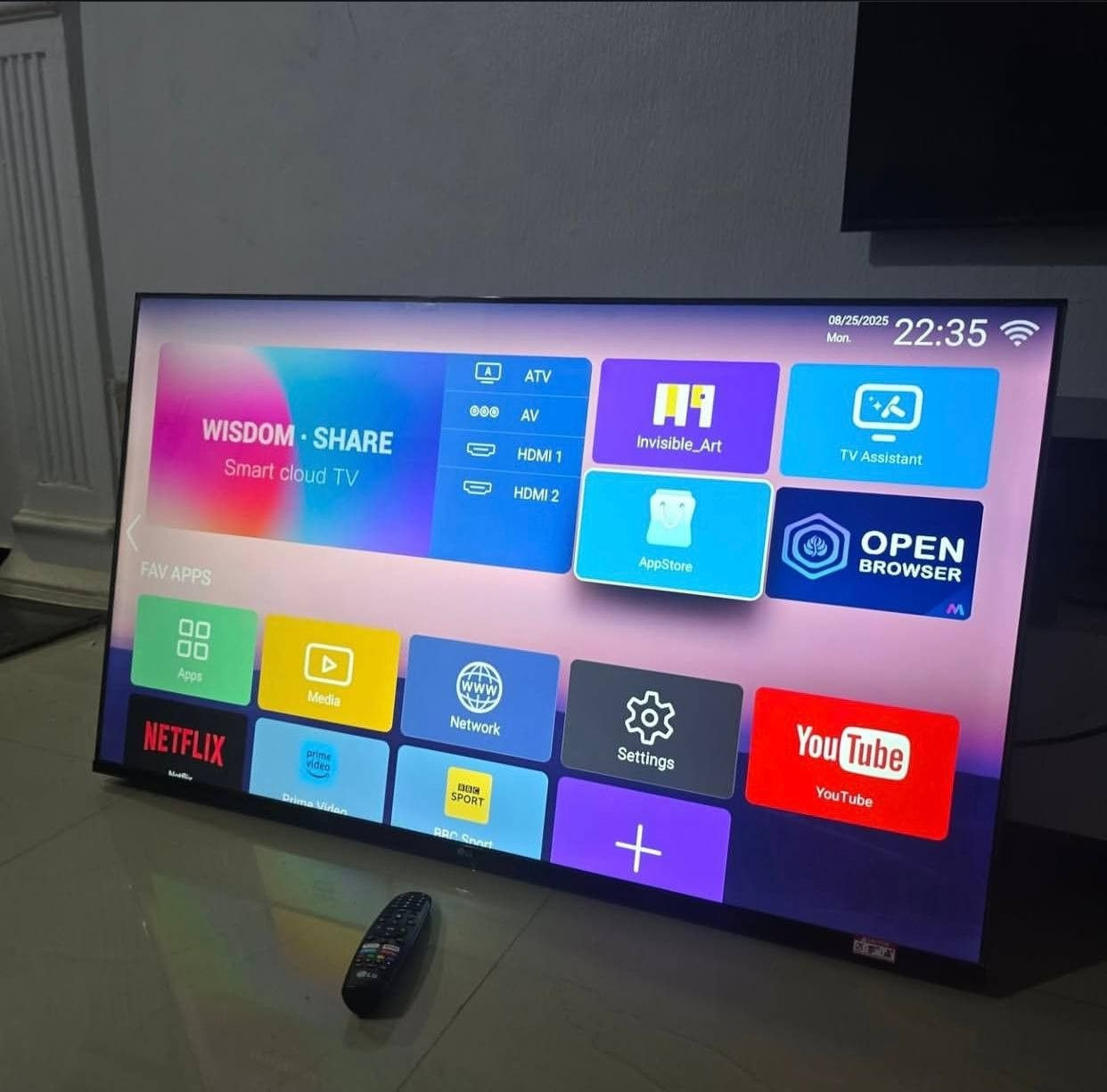 V.Clean, 3Weeks Used, 43Inches LG Smart Frameless Tv For-Sale [ Product Code >> 0313 ]