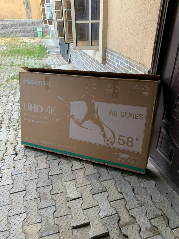❌❌SOLD-OUT❌❌ V.Clean 4Days Used, Bluetooth 58Inches UHD 4k Smart Frameless Hisense Tv With Pack and accessories For-Sale [ Product Code >> 0418 ]