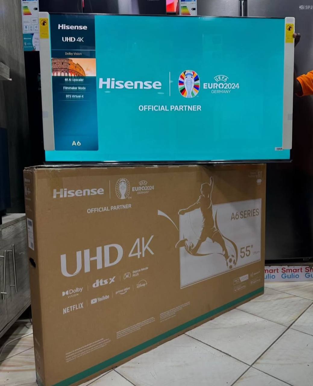 Just three week used 55 inches UHD 4k tv