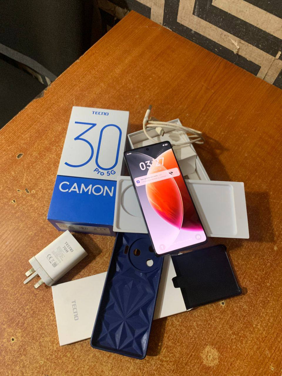V.Clean 12Gb Ram, 512Gb Rom, Tecno Camon 30 Pro 5G With Pack and Charger For-Sale [ Product Code >> 0343 ]