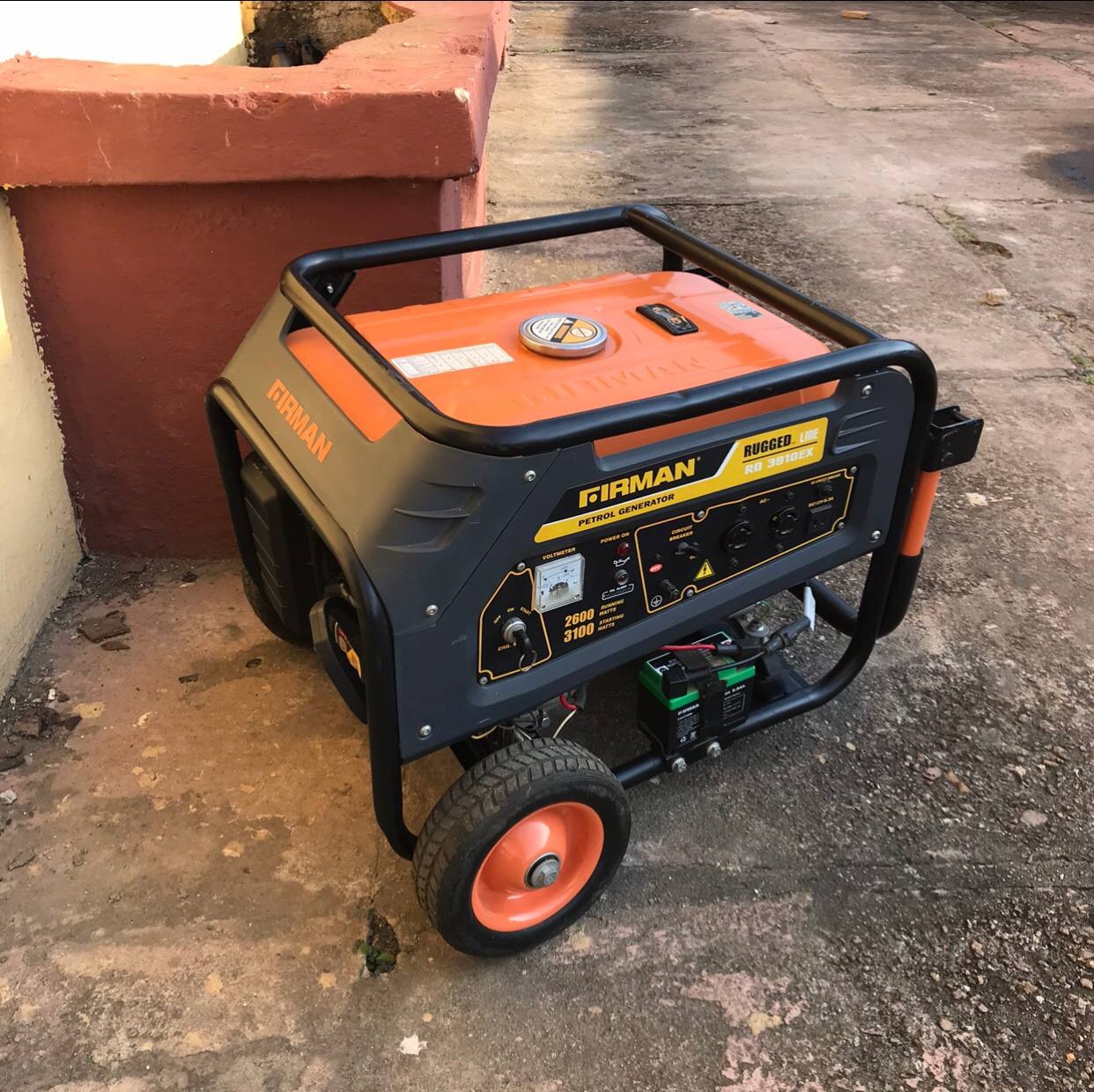 ❌SOLD OUT ... V.Clean, One Month Used, 100% Copper, Kick Starter Firman Generator RD 3910EX 3.1 KVA For-Sale