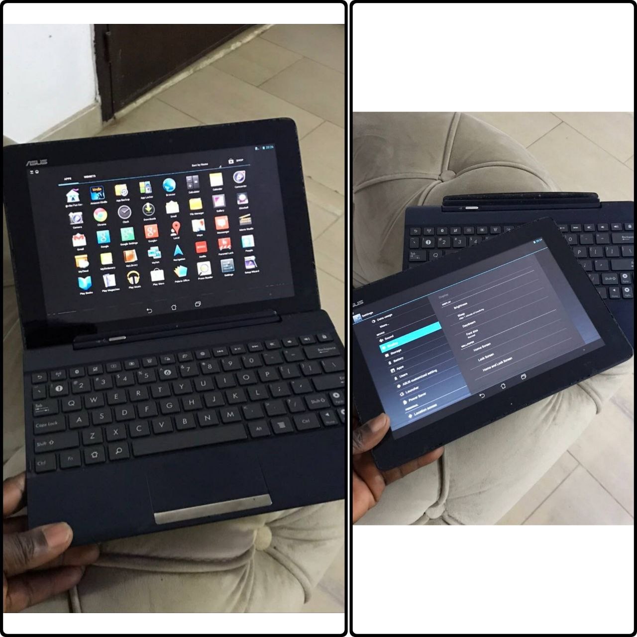 2-In-1 detachable, Screen Touch, Asus transformer pad tf300t For-Sale With a Thin Straight Line Below Which doesn’t affect the screen.