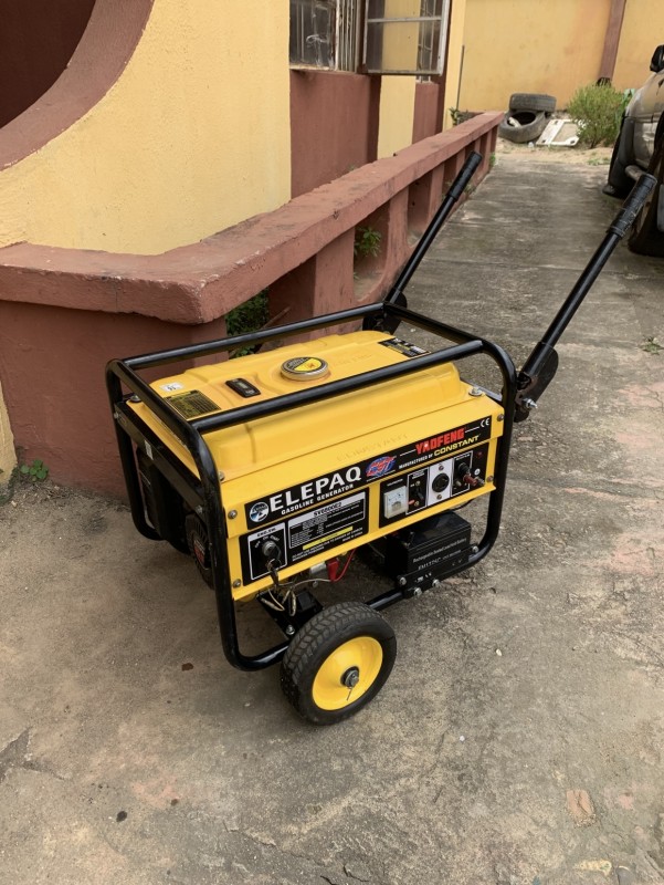 V.Clean, Kick Starter, 100% Copper, 4.5kva Elepaq Constant Generator With Pack and All For-Sale