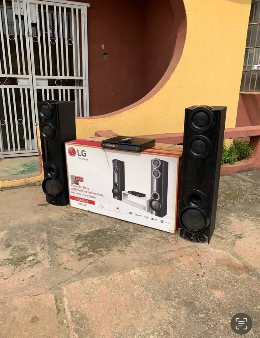 ❌❌SOLD-OUT❌❌. V.Clean 1000W, LG DVD player, Bluetooth Home Theater Sound System With Pack For-Sale