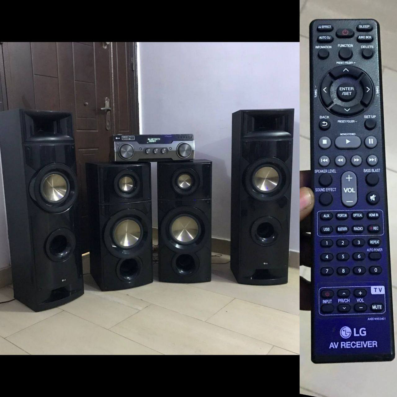 100% Clean Month Used Bluetooth 1600W 4.2Ch Av Receiver With Dual Subwoofer For-Sale  [ Product Code >> 0764 ]