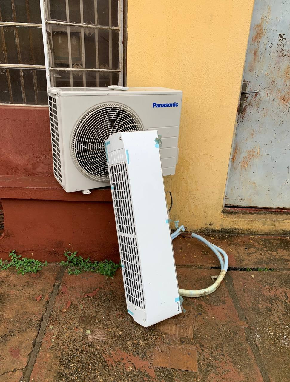 Just 1Month Used 100% Copper 2Hp Panasonic, Inverter R410, CU-YS18UKA White, Air-Conditioner with already Filled Gas, Inner hanger and the Kits For-Sale