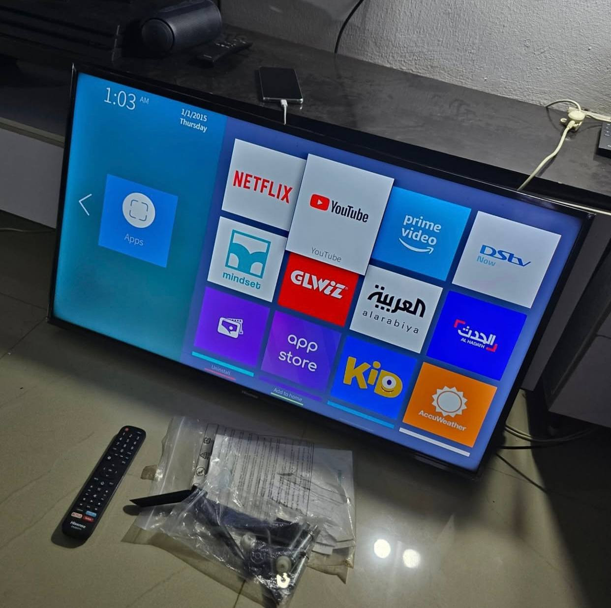 V.Clean 40Inches Hisense 4K Smart Tv For-Sale [ Product Code >> 0276 ]