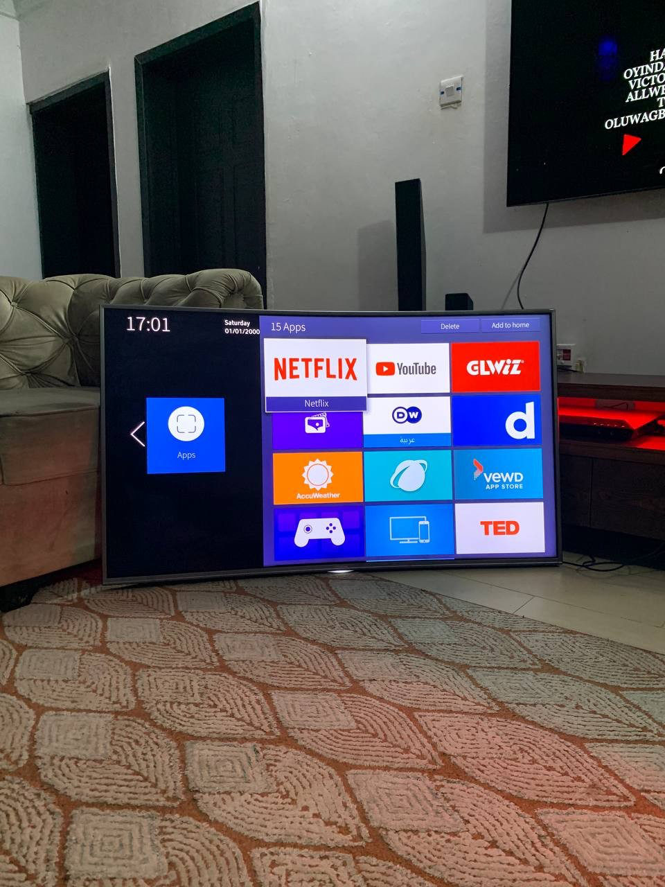 V.Clean  55Inches Curved, 4k, Smart Hisense Tv For-Sale