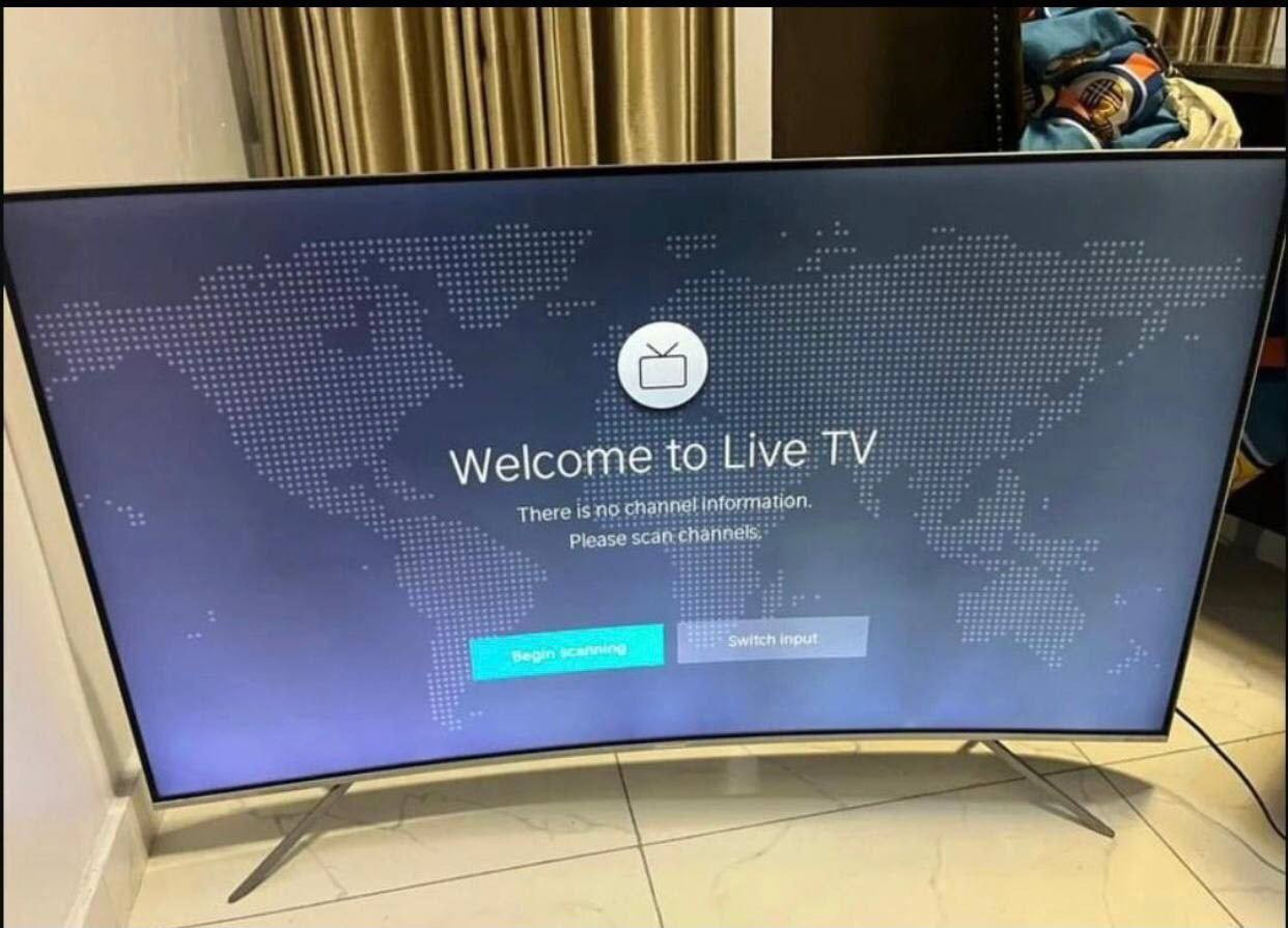 V.Clean, 55Inches, Curved Screen Hisense 4k Smart Tv For-Sale