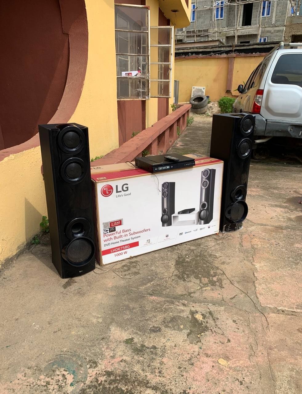 V.Clean 1000W, LG DVD player, Bluetooth Home Theater Sound System With Pack For-Sale