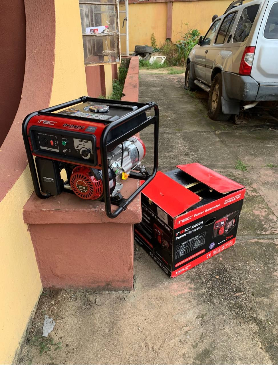 1Week Used, V.Clean, 3.5kva Itec Manual Start Generator GH3500 For-Sale