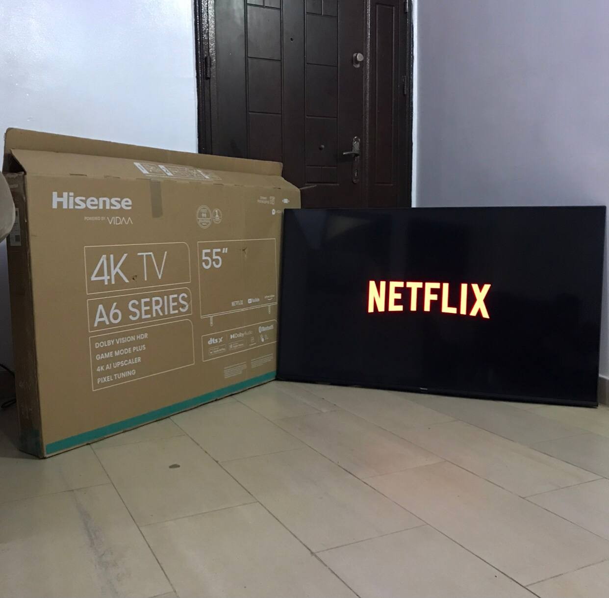 ❌SOLD OUT ... V.Clean Bluetooth 55Inches Hisense A6K 4k Smart Tv With Pack For-Sale