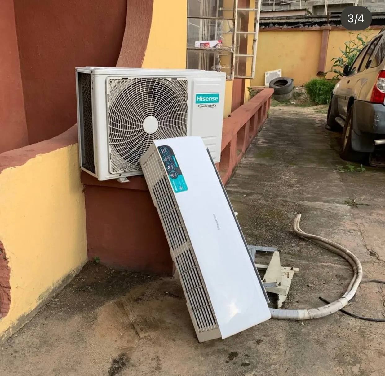 V.Clean 2Hp Hisense Inverter Air-Conditioner With Kit, Already Filled Gas, Indoor/Ourdoor Hanger For-Sale