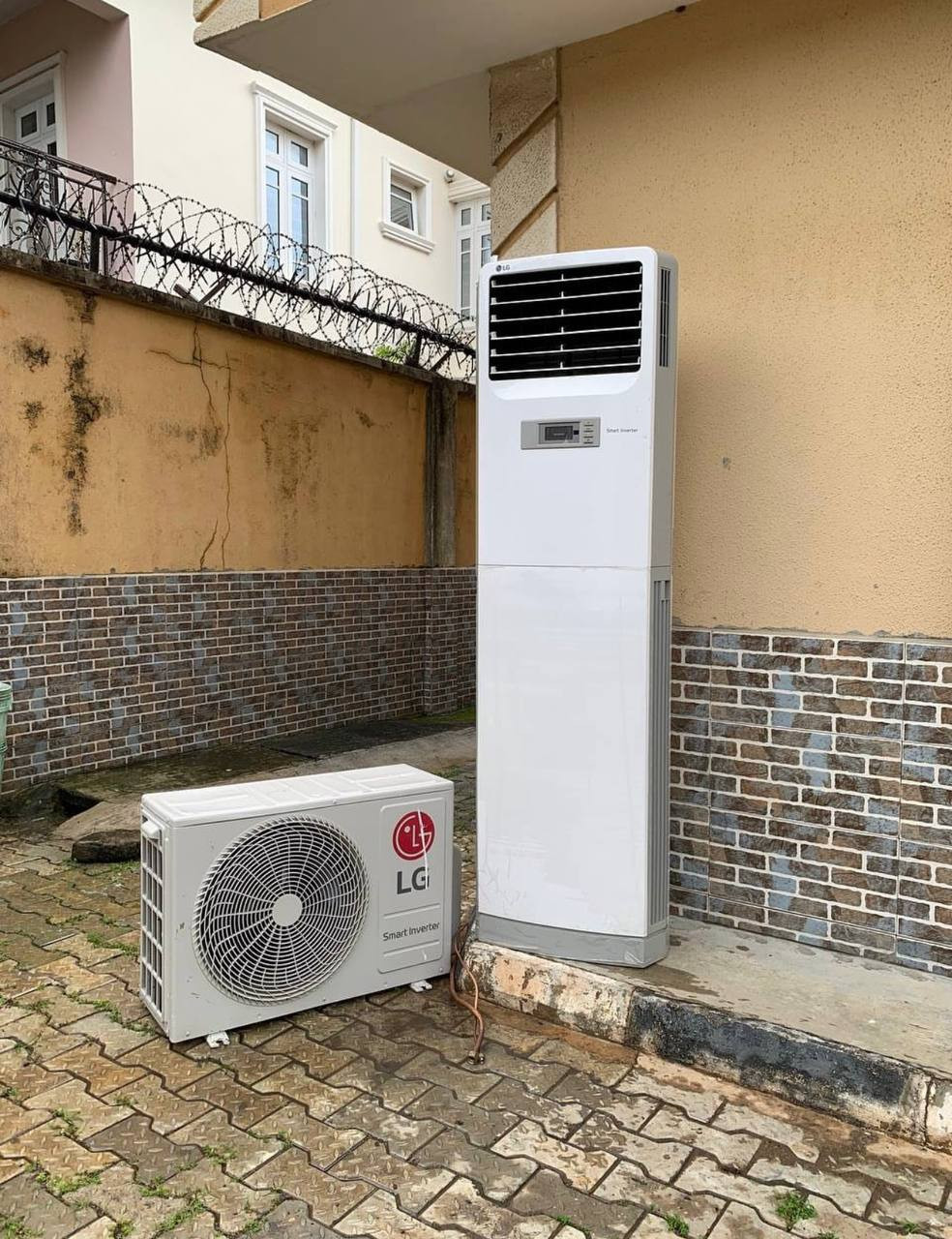 V.Clean, 2.0Hp, LG, Floor Standing Inverter Air-Conditioner with Kit and already Filled Gas For-Sale