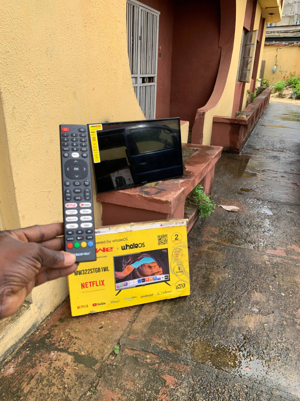 V.Clean 1Month Used 32Inches Mewe 4K Bluetooth Frameless Tv For-Sale  [ Product Code >> 0751 ]