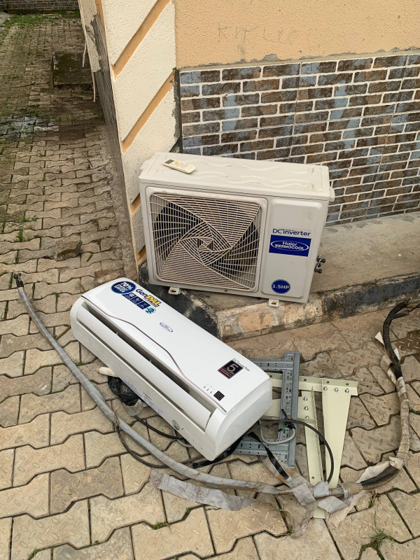 V.Clean 1.5Hp Dc Inverter Haier Thermocool GenPal Air-Conditioner With Kit, Already Filled Gas and Inner Hanger For-Sale [ Product Code >> 0804 ]